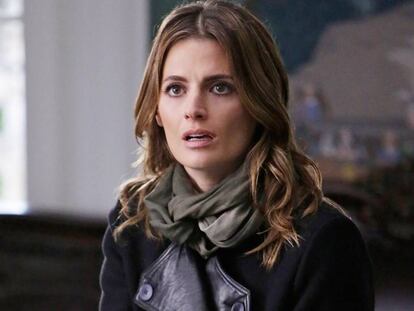 La actriz Stana Katić en su papel de Katherine Beckett para la serie 'Castle'.