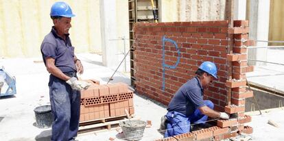 Trabajadores de la construcci&oacute;n