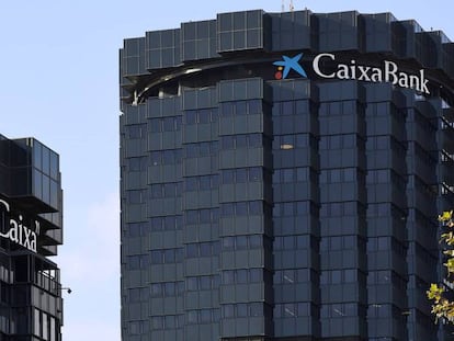 Torres de CaixaBank en Barcelona.