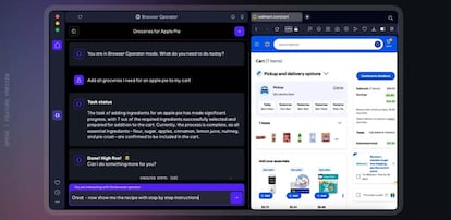 Opciones de uso en Opera Browser Operator