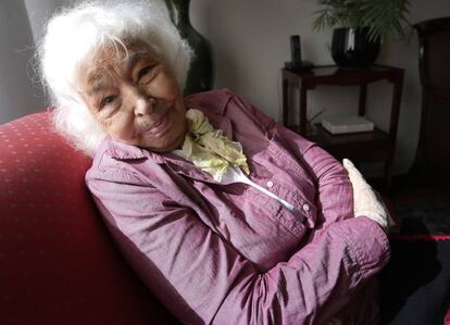 Nawal el Saadawi, retratada en Madrid en 2015.