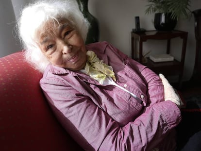 Nawal el Saadawi, retratada en Madrid en 2015.