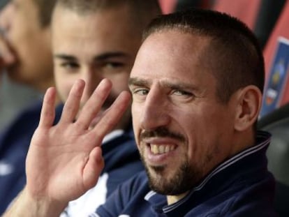 Ribéry, con la selección, en junio.