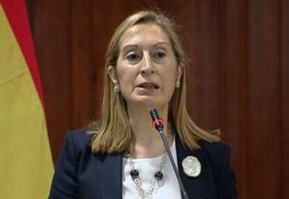 La ministra de Fomento, Ana Pastor