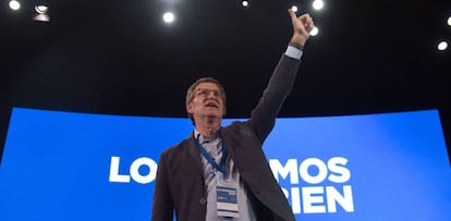 El nuevo presidente del PP, Alberto Núñez Feijóo