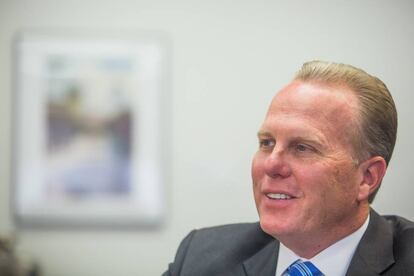 El alcalde de San Diego, Kevin Faulconer, durante la entrevista.