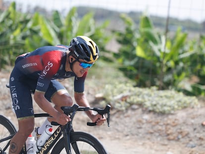 Richard Carapaz durante la duodécima etapa de la Vuelta a España disputada ese jueves entre Salobreña y Peñas Blancas.