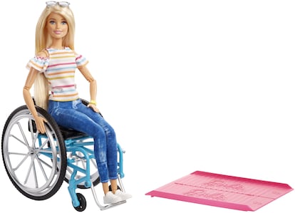 La Barbie en silla de ruedas que salió en 2019.