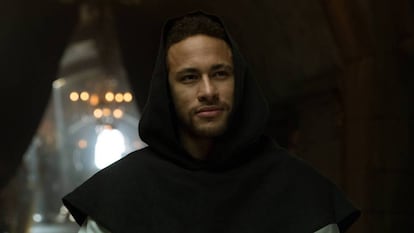 Neymar atuando em "La casa de papel".