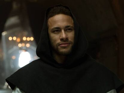 Neymar atuando em "La casa de papel".