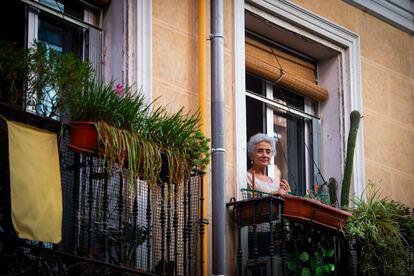 Merche Sayalero, vecina de Lavapiés, puso su vivienda en venta, pero la retiró porque sentía que la estaban expulsando.