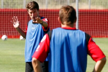Laudrup dirige uno de los entrenamientos de pretemporada del Mallorca