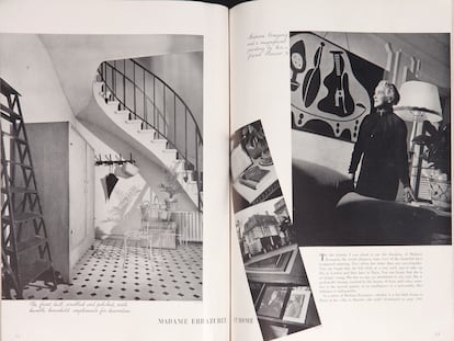 Reportaje de 'Harper’s Bazaar' dedicado a la casa de Eugenia de Errázuriz, publicado en febrero de 1938.