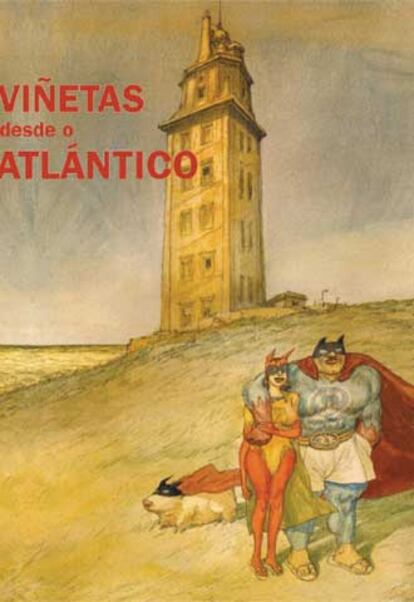 Cartel de la muestra, obra de Nicolás de Crécy.