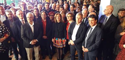 Trias, Colau, Mejías, Fernandez y Valls entre los asistentes