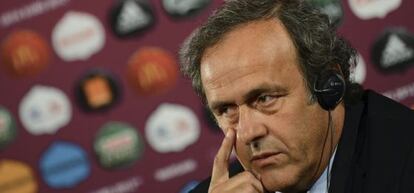 El presidente de la UEFA, Michel Platini,