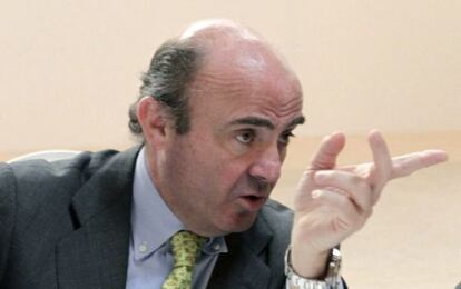 El ministro de Economía y Competitividad, Luis de Guindos