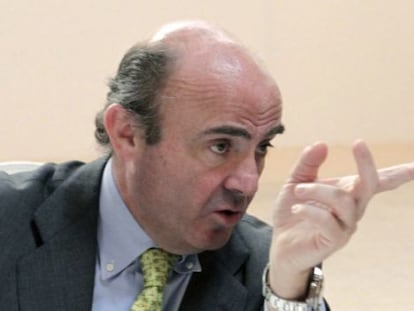 El ministro de Econom&iacute;a y Competitividad, Luis de Guindos