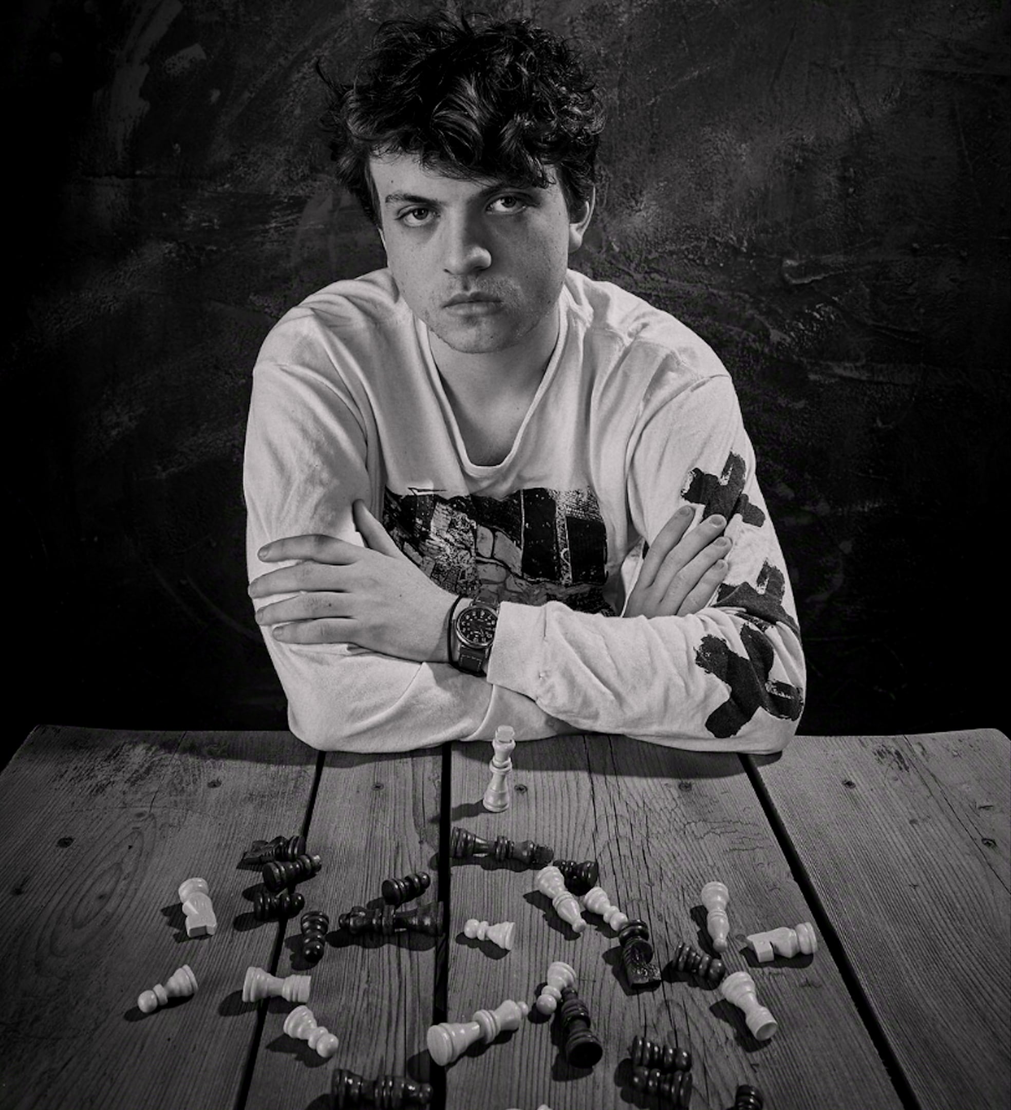 Hans Niemann, en una imagen de archivo recogida en 'Jaque al rey'.