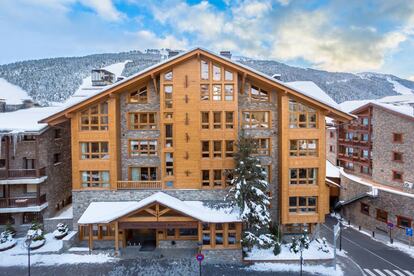 Fachada del Sport Hotel Hermitage & Spa, en Andorra.