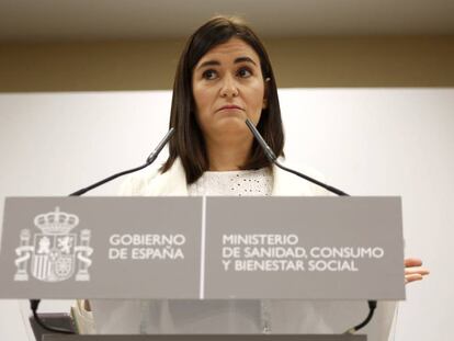 Spanish Health Minister Carmen Montón.