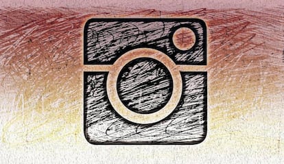 Logo de Instagram dibijado