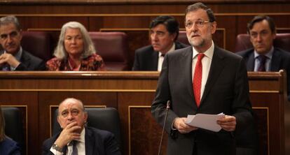 Rajoy al Congrés dels Diputats.