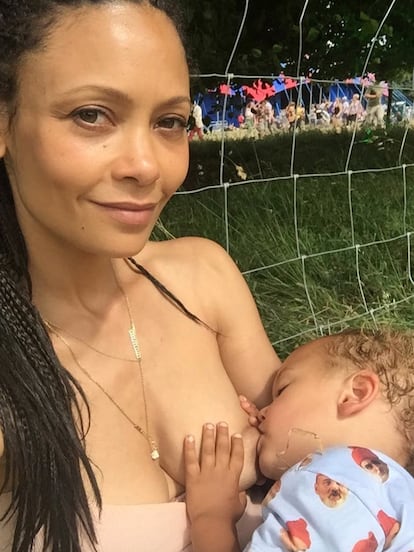 La actriz Thandie Newton, conocida por series como Westworld, subió a las redes esta imagen tomada durante un festival de música."Para esto es para lo que sirve mi cuerpo y el resto es mi elección. #Libertad", escribía.