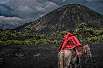 Vista del volcán Paricutín, en el estado de Michoacán.