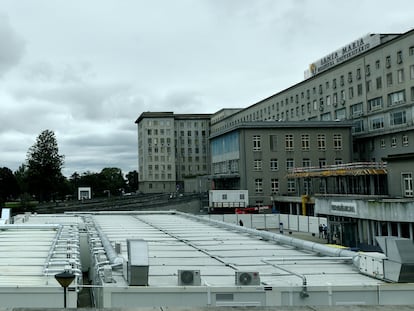 El hospital Santa Maria, en Lisboa, durante la tercera ola de la pandemia de covid en febrero de 2021.