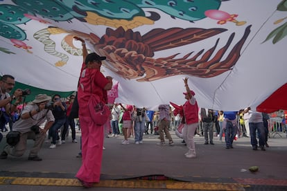 Marea rosa en el Zócalo, 19 de mayo 2024