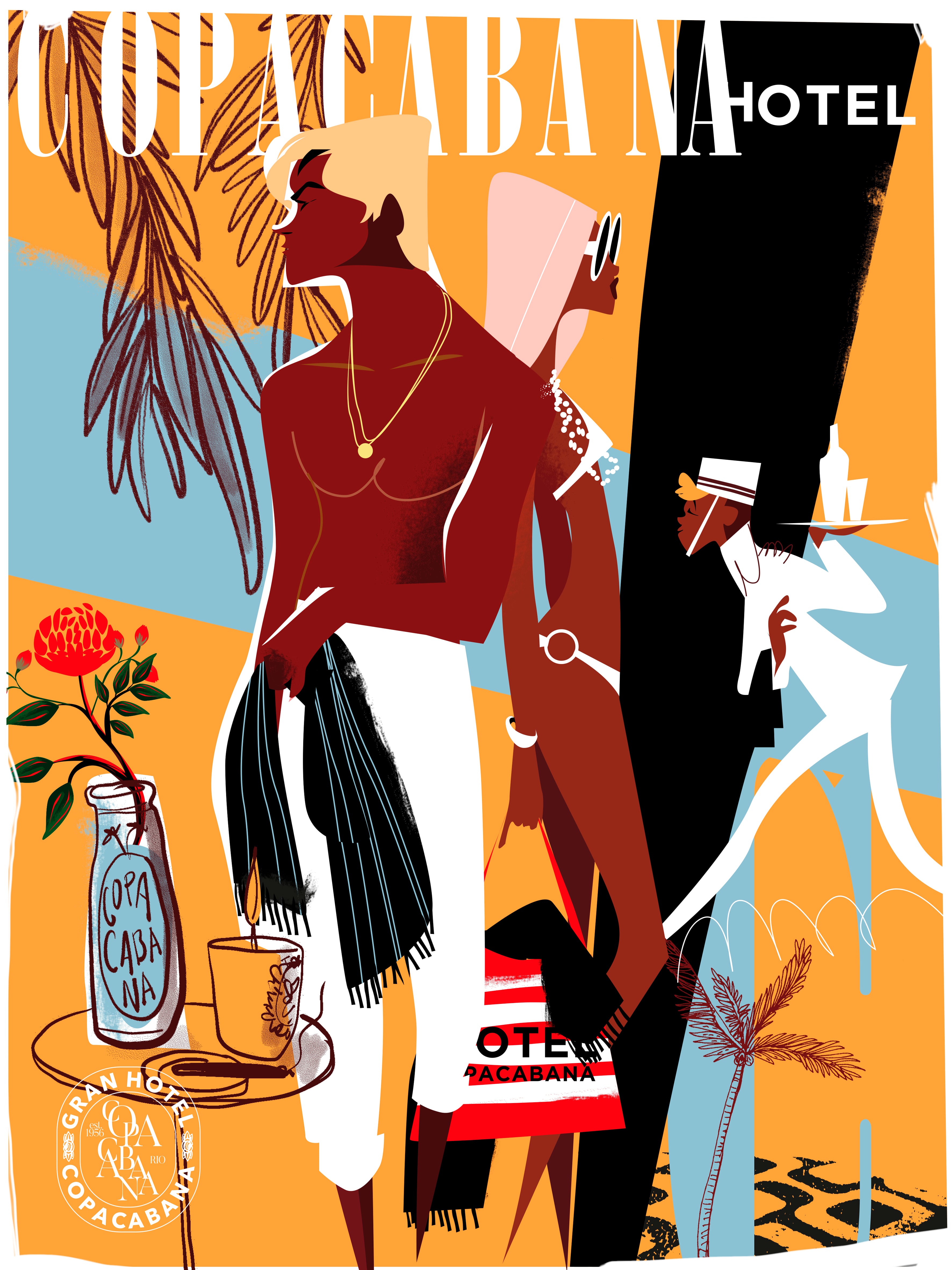 Copacabana Hotel, una ilustración de Jorge Arévalo.