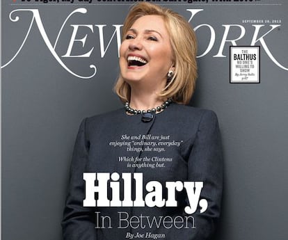 Portada de la revista &#039;New York&#039;, con la entrevista de Hillary Clinton.