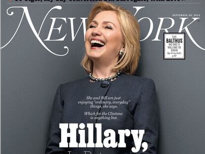 Portada de la revista &#039;New York&#039;, con la entrevista de Hillary Clinton.