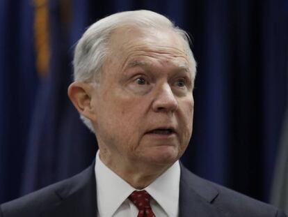 Jeff Sessions, nesta sexta-feira na Filadélfia.