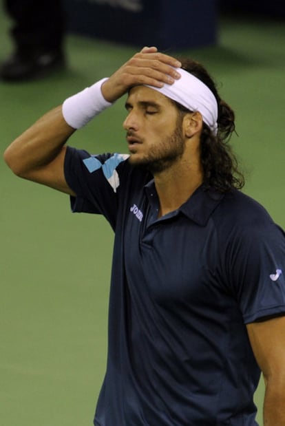 Feliciano López, durante la semifinal.