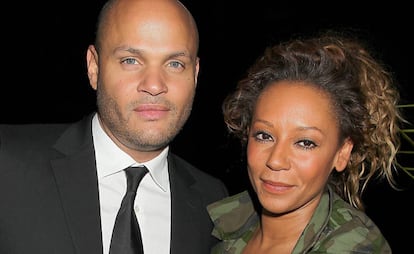 Stephen Belafonte y Mel B. en Nueva York, en 2014.