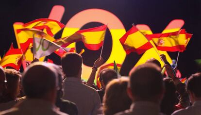 Acte de Vox a Madrid, a l'octubre.