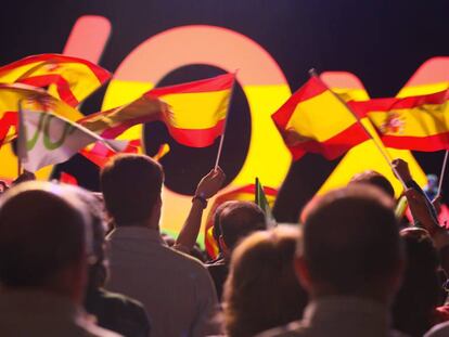 Acte de Vox a Madrid, a l'octubre.