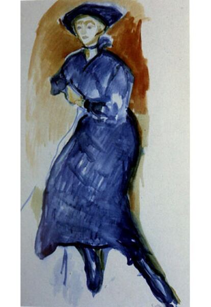 <i>Vestido azul,</i> de Edvard Munch.