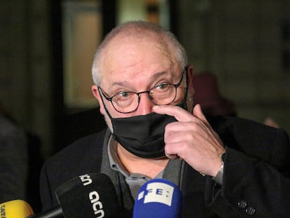 El exconsejero Lluis Puig tras la audiencia celebrada ante el Tribunal de Apelación de Bruselas el pasado 10 de diciembre.