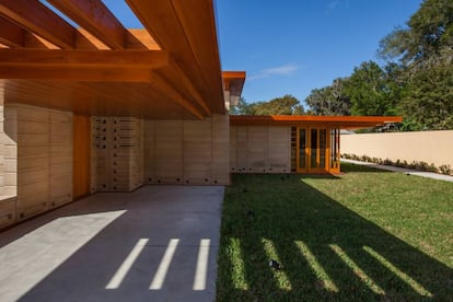 Vivienda proyectada por el arquitecto Frank Lloyd Wright para el Florida Southern College.