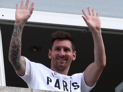 El futbolista Lionel Messi, en París