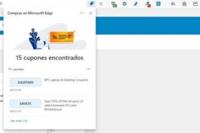 Nueva función compras Microsoft Edge