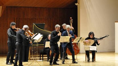 Tindaro Capuano y Giovanni Antonini como solistas de chalumeau junto a Il Giardino Armonico.
