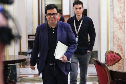 El diputado de Sumar Gerardo Pisarello, en el Congreso de los Diputados.