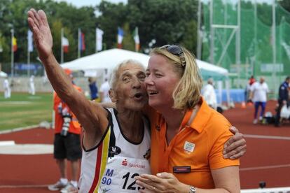 Emiel Pauwels celebra ap&oacute;s disputar torneio de masters em 2012.