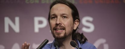 Pablo Iglesias, este lunes.