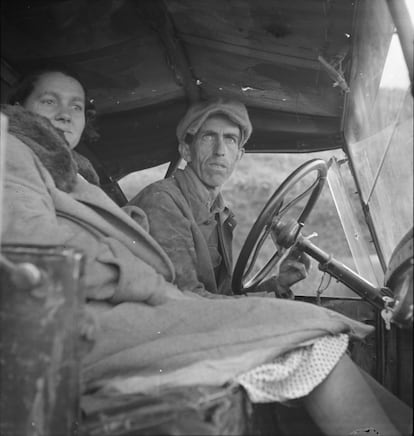 Abandonados, parados, e varados, San Joaquin Valley, Califórnia, 1936