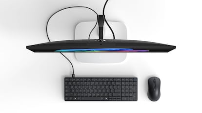 Monitor con el HP EliteBoard G1a Next Gen AI PC